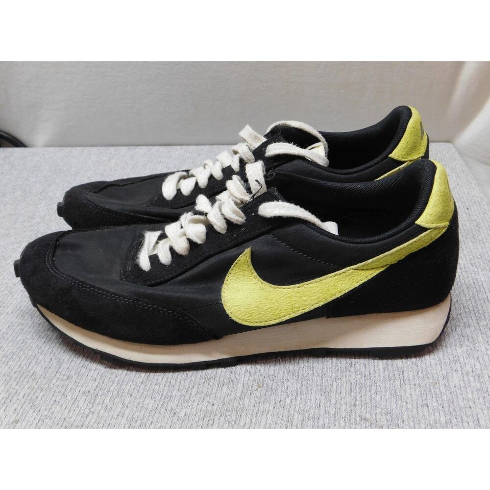 Nike Shoes Mens Size 10.5 Black Yellow Suede Retro Running Sneakers DA0824-001